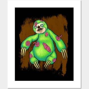 Zombie Sloth Posters and Art